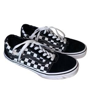 Vans YOUTH Old Skool Colored Checkered Sneakers 2.5